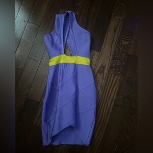 Purple and Yellow Dress